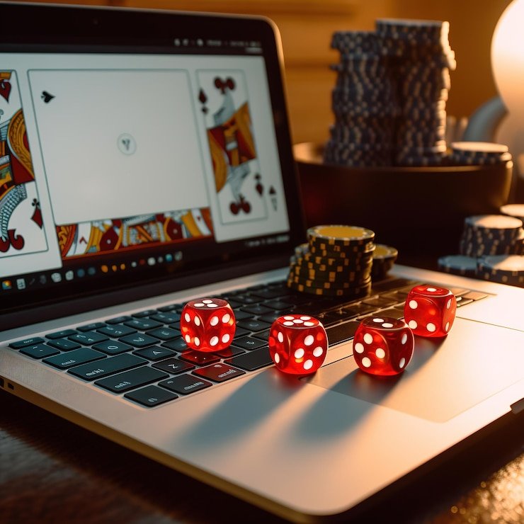 Pengguna membaca aturan promosi di layar ponsel